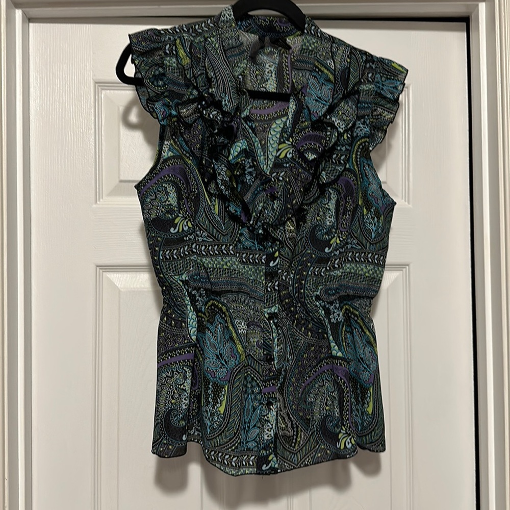 New Directions flutter sleeve tank